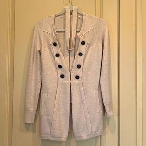 Anthropologie Wool Lapel Sweater. Sz S.